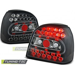 LED TAIL LIGHTS BLACK for VW GOLF 3 09.91-08.97