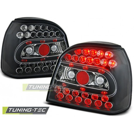 Lighting LED TAIL LIGHTS BLACK for VW GOLF 3 09.91-08.97 | races-shop.com