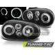 Lighting HEADLIGHTS ANGEL EYES BLACK for VW GOLF 4 09.97-09.03 | races-shop.com