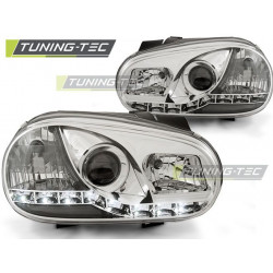 HEADLIGHTS DAYLIGHT CHROME for VW GOLF 4 09.97-09.0