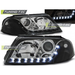HEADLIGHTS DAYLIGHT BLACK for VW PASSAT 3BG B5 FL 09.00-03.05