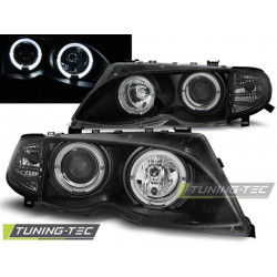 HEADLIGHTS ANGEL EYES BLACK for BMW E46 09.01-03.05