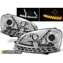 HEADLIGHTS DAYLIGHT CHROME for VW GOLF 5 03-08
