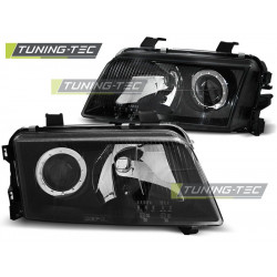HEADLIGHTS BLACK for AUDI A4 11.94-12.98
