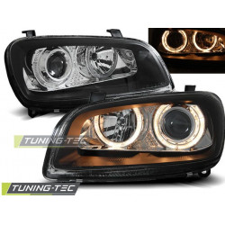 HEADLIGHTS TOYOTA RAV4 06.94-06.00 ANGEL EYES BLACK