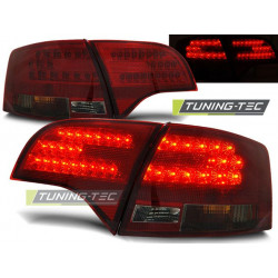 LED TAIL LIGHTS RED SMOKE for AUDI A4 B7 11.04-03.08 AVANT