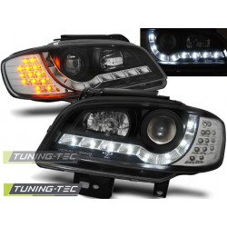 HEADLIGHTS DAYLIGHT BLACK for SEAT IBIZA/CORDOBA 09.99-03.02