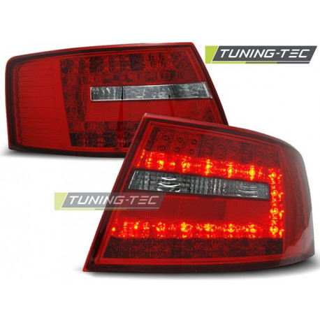 Lighting LED TAIL LIGHTS RED WHITE for AUDI A6 C6 SEDAN 04.04-08 | races-shop.com