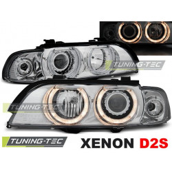 XENON HEADLIGHTS ANGEL EYES CHROME for BMW E39 09.95-06.03