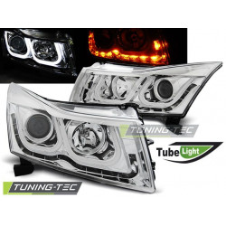 HEADLIGHTS CHEVROLET CRUZE 09-12 TUBE LIGHT CHROME