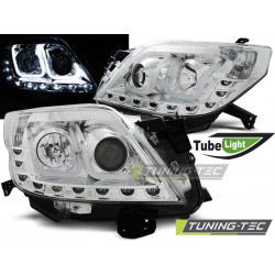 HEADLIGHTS TOYOTA LAND CRUISER 150 09-13 TUBE LIGHT CHROME