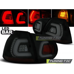 LED BAR TAIL LIGHTS BLACK SMOKE for VW GOLF 5 10.03-09