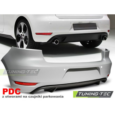 Body kit and visual accessories REAR BUMPER SPORT TWIN PDC for VW GOLF 6 | races-shop.com
