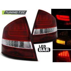 LED BAR TAIL LIGHTS RED WHIE for SKODA OCTAVIA II SEDAN 04-12