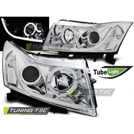 Lighting HEADLIGHTS CHEVROLET CRUZE 09-12 TUBE LIGHT CHROME | races-shop.com