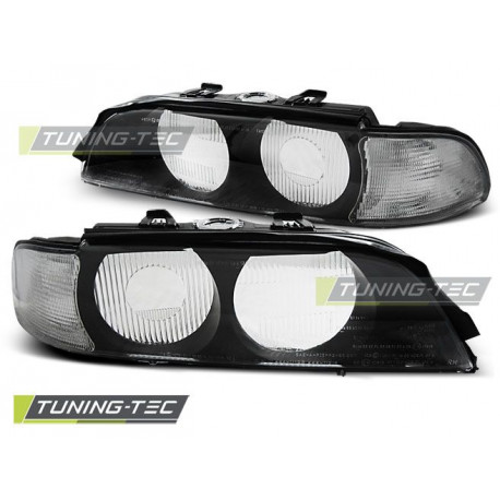 Lighting HEADLIGHTS BLACK WHITE D2S for BMW E39 95-00 | races-shop.com