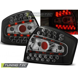 LED TAIL LIGHTS BLACK for AUDI A4 8E 10.00-10.04 SEDAN