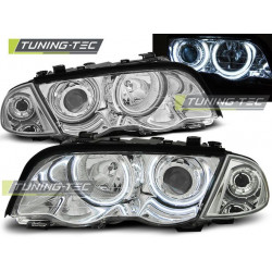 HEADLIGHTS ANGEL EYES CCFL CHROME for BMW E46 05.98-08.01 S/T