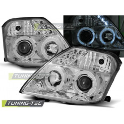 HEADLIGHTS CITROEN C2 09.03-10 ANGEL EYES CHROME