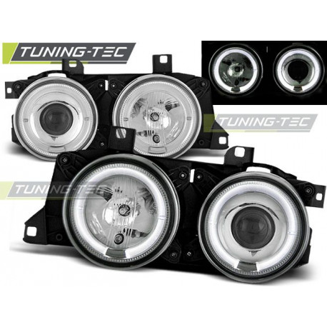 Lighting HEADLIGHTS ANGEL EYES CHROME for BMW E32/E3 | races-shop.com