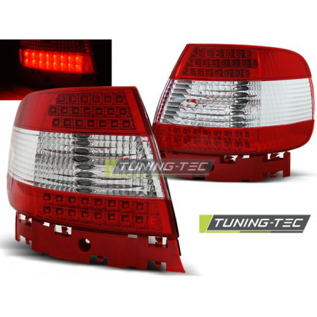 Lighting LED TAIL LIGHTS RED WHITE for AUDI A4 11.94-09.00 | races-shop.com