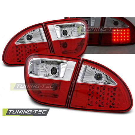 Lighting LED TAIL LIGHTS RED WHITE for SEAT LEON 04.99-08.04 | races-shop.com