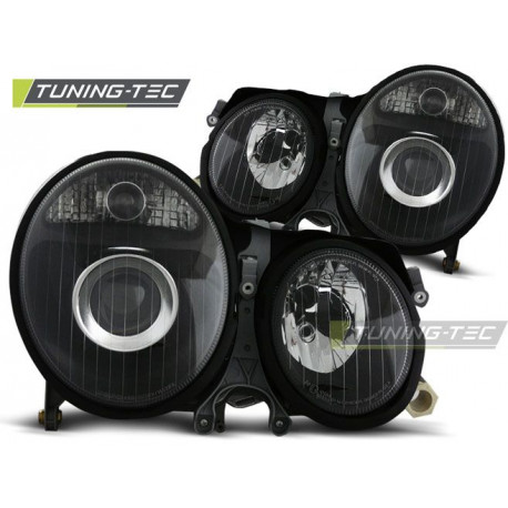 Lighting HEADLIGHTS BLACK for MERCEDES W210 E-KLASA 06.99-03.02 | races-shop.com
