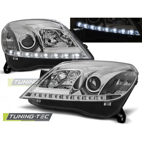 Lighting HEADLIGHTS OPEL ASTRA H 03.04-09 3.5D DAYLIGHT CHROME | races-shop.com