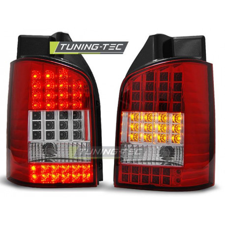 Lighting LED TAIL LIGHTS RED WHITE for VW T5 04.03-09 | races-shop.com