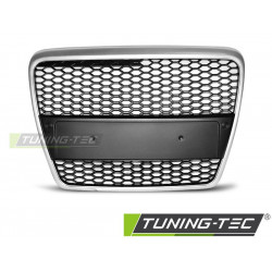 GRILLE SPORT SILVER for AUDI A6 (C6) 04.04-08