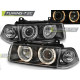Lighting HEADLIGHTS ANGEL EYES BLACK for BMW E36 12.90-08.99 COUPE CABRIO | races-shop.com