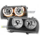 Lighting HEADLIGHTS ANGEL EYES BLACK for VW VENTO 01.92-08.98 | races-shop.com