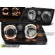 Lighting HEADLIGHTS ANGEL EYES BLACK for VW BORA 09.98-07.05 | races-shop.com