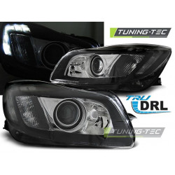 HEADLIGHTS OPEL INSIGNIA 08-12 BLACK TRU DRL