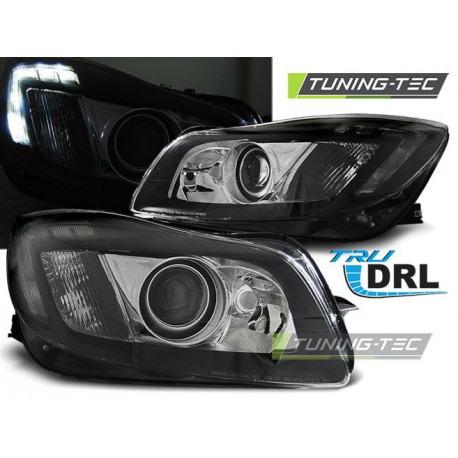 Lighting HEADLIGHTS OPEL INSIGNIA 08-12 BLACK TRU DRL | races-shop.com