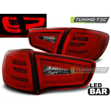 Lighting KIA SPORTAGE III 10-04.14 RED WHITE LED BAR | races-shop.com