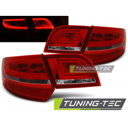 LED TAIL LIGHTS RED WHITE for AUDI A3 8P 04-08 SPORTBACK