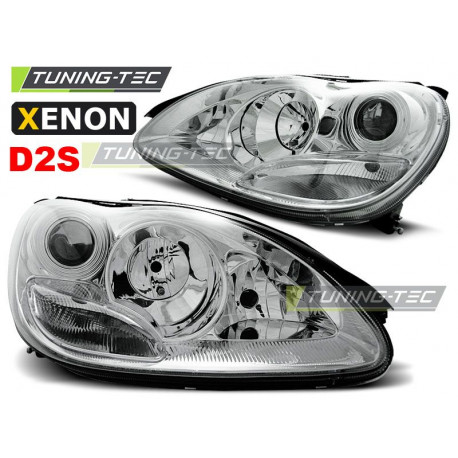 Lighting XENON HEADLIGHTS CHROME for MERCEDES W220 S-KLASA 10.02-05.05 | races-shop.com