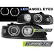 Lighting HEADLIGHTS ANGEL EYES LED BLACK for BMW E39 09.95-06.03 | races-shop.com