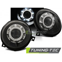 HEADLIGHTS DAYLIGHT BLACK for VW LUPO 98-05