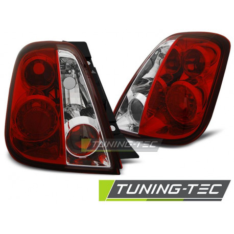 Lighting FIAT 500 07- RED WHITE | races-shop.com