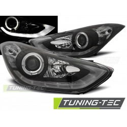 HEADLIGHTS HYUNDAI ELANTRA 11.10-15 BLACK DAYLIGHT LED