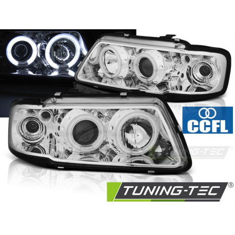 Lighting HEADLIGHTS ANGEL EYES CCFL CHROME for AUDI A3 8L 08.96-08.00 | races-shop.com