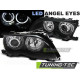 Lighting HEADLIGHTS ANGEL EYES LED BLACK for BMW E46 09.01-03.05 | races-shop.com