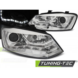 HEADLIGHTS DAYLIGHT CHROME for VW POLO 6R 09-03.14