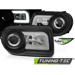 HEADLIGHTS CHRYSLER 300C 05-10 BLACK TUBE LIGHT