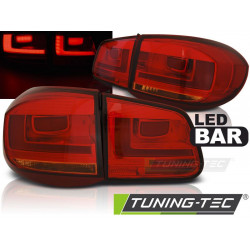 LED BAR TAIL LIGHTS RED for VW TIGUAN 07-07.11 RED LED BAR