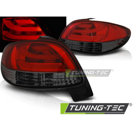 Lighting LED TAIL IGHTS PEUGEOT 206 10.98- RED SMOKE LED BAR | races-shop.com