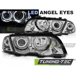 HEADLIGHTS ANGEL EYES LED CHROME for BMW E46 05.98-08.01 S/T