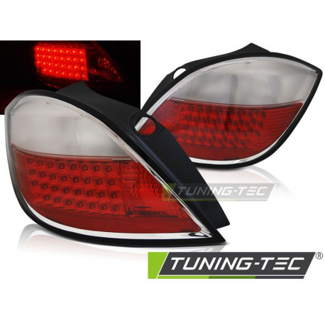 Lighting LED TAIL IGHTS OPEL ASTRA H 03.04-09 5D RED WHITE LED | races-shop.com